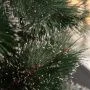Елка искусственная 210см Сосна заснеженная с шишками и ягодами 877 веток НУ-7732