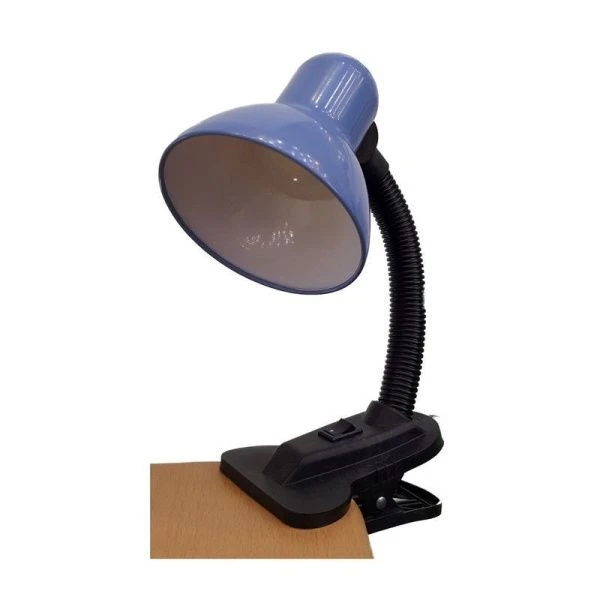 Лампа-прищепка с выключателем светодиодная металл/пластик UTLED 123 синяя 8Вт, шнур 1,5м (12)