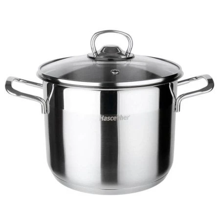 Кастрюля высокая 8,5л (24*19/дно d22см) нерж.сталь Anett ст.крышка 3TTCKK0824002