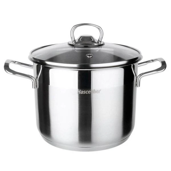 Кастрюля высокая 8,5л (24*19/дно d22см) нерж.сталь Anett ст.крышка 3TTCKK0824002