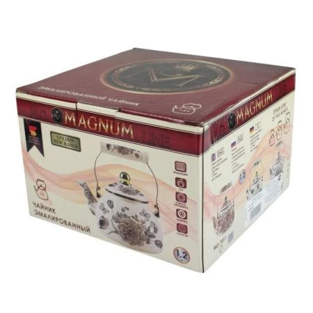 Чайник заварочный 1,2л эмаль ЛАГУНА (24)