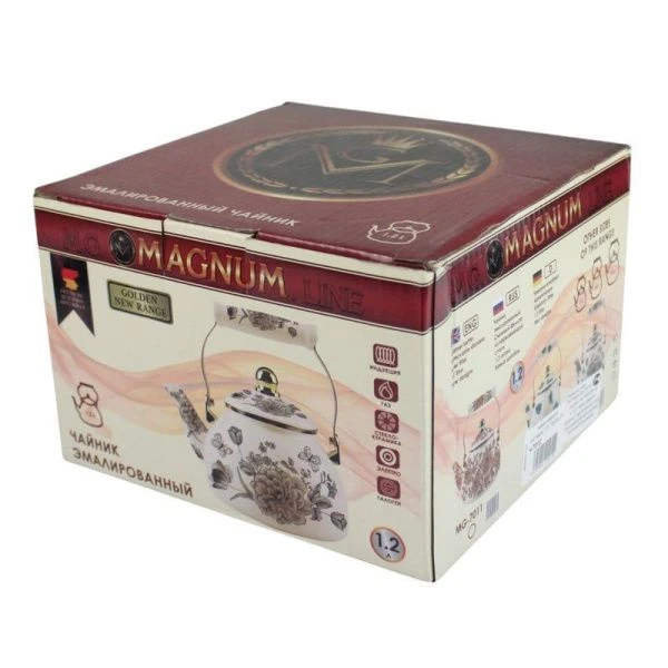 Чайник заварочный 1,2л эмаль ЛАГУНА (24)