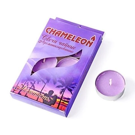 Набор свечей в гильзе ароматизированный чайный парафин 6шт. нежность (20)