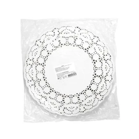 Салфетки сервировочные набор 250шт 26см бумага ажурная (8)