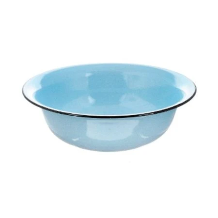 Таз 16л эмаль без рисунка белый круглый С-3026 (4)