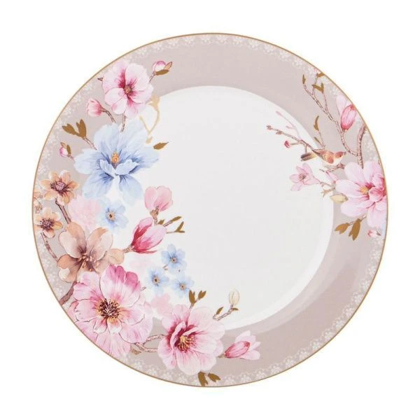 Тарелка мелкая 25см фарфор ОНФЛЕР обеденная (4/24)