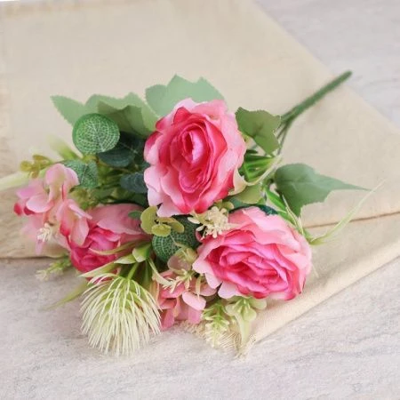 Цветы искусственные 30см пластик/текстиль W367156 (2/300/1200)