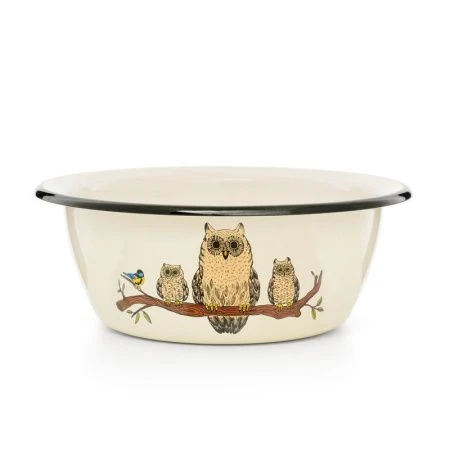 Миска 3,5л эмаль СОВЫ (10)