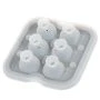 Форма для льда 6 ячеек 13,5*13,5*5см силикон STRONG черепа чёрные SIS0005B