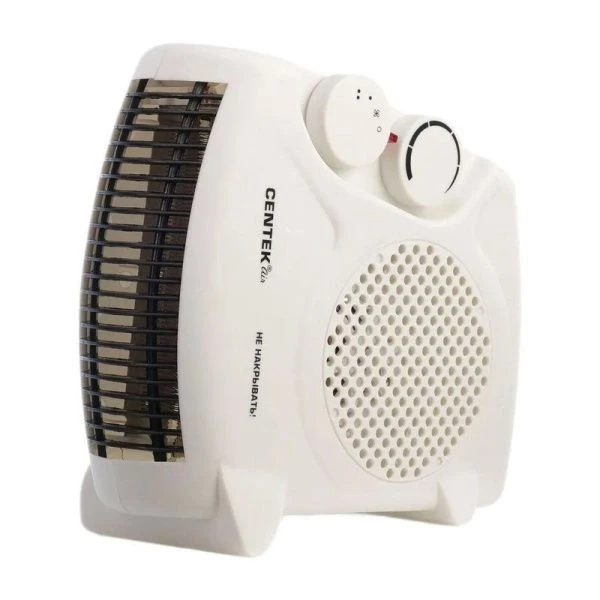 Тепловентилятор пластик Centek CT-6001 мет.решетка 1000/2000Вт, обогрев/вентиляция, 2 положения