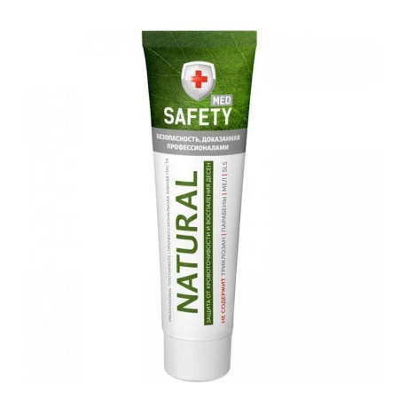 Зубная паста 100мл SAFETY MED Natural (24)