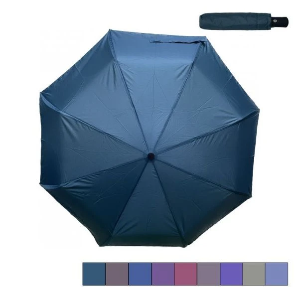 Зонт унисекс антиветер полиэстер 3 сложения серый JM101S-B9 Rainbrella (12)