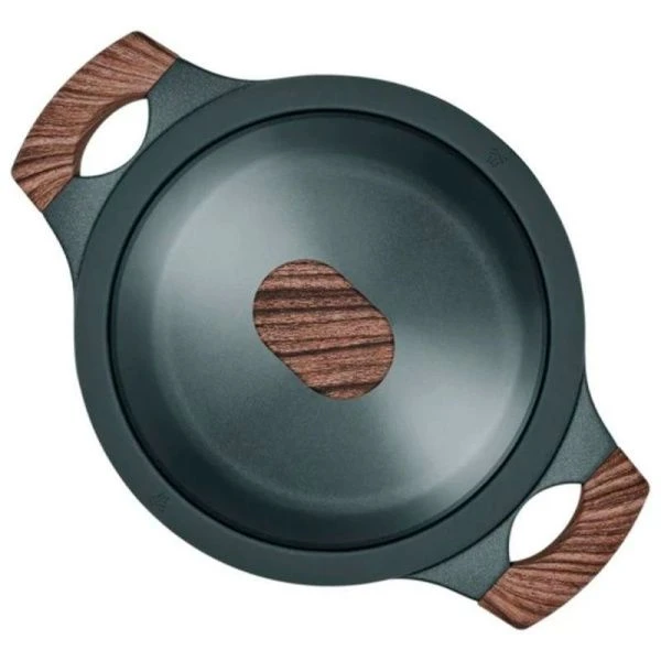 Кастрюля 2,4л h9,4см алюминий АП со стекл.крышкой с силикон.ободком 20см индукция RAN (6)