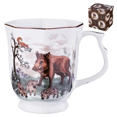 Кружка 350мл фарфор ВЕЛЕС подар.уп (48)