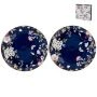 Тарелки мелкие набор 2шт 21см фарфор Belle Кобальт десертные (24)
