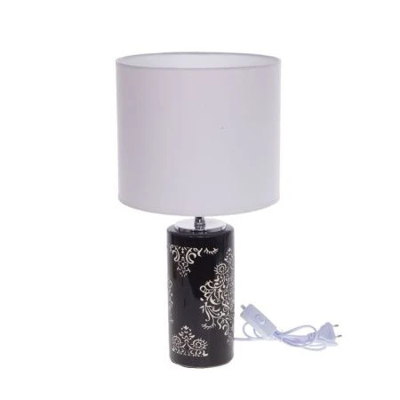 Лампа настольная с абажуром керамика 25*25*46см Е27 шнур 1,2м (6)