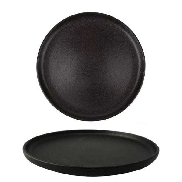 Тарелка мелкая 21см керамика Black Stone десертная (36)