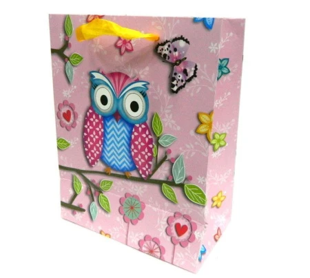 Пакет бумажный 23x18x10см (4 вида) 32801 S (600)