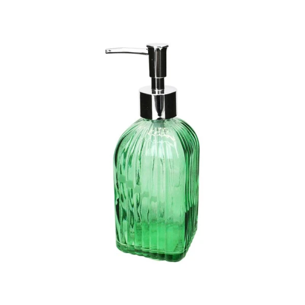 Дозатор для жидкого мыла 450мл стекло зеленый JC-15951 (48)
