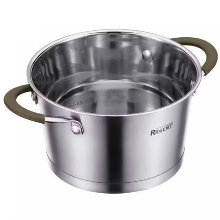 Кастрюля 1,6л нерж.сталь Oliva со стекл.крышкой 16*9,5см 67-1216 (6)