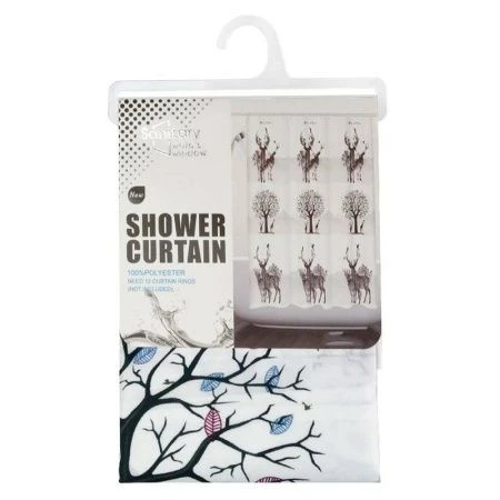 Штора для ванной EVA 180*180 ОЛЕНЬ JC-12112 (48)