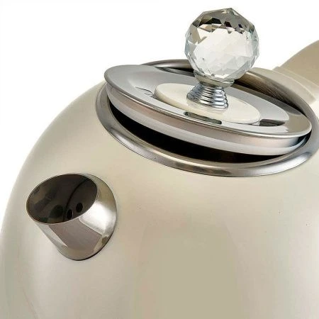 Чайник электрический 1,7л нерж.сталь 2200Вт DELTA LUX DE-1018 двойной корпус, белый (12)