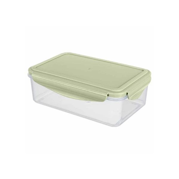 Контейнер пищевой 1,1л 200*130*70мм пластик СВЧ SMART LOCK зеленый (28)