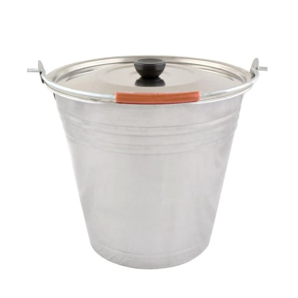 Ведро 10л нерж.сталь с крышкой AST-002-ВД-10 (20) Ведро 10л нерж.сталь с крышкой AST-002-ВД-10 (20)