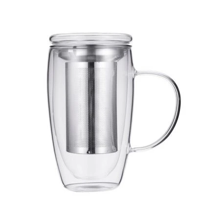 Кружка заварочная 450мл стекло Franco с мет.ситом 93-FR-BR-01-450 (36)