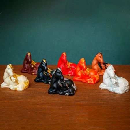 Копилка Лошадь с жеребенком 25*16*20см гипс