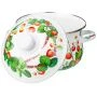 Кастрюля 2л эмаль ФРУКТОВАЯ КОРЗИНА с крышкой 18см выс.11см (6)