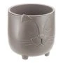 Кашпо 650мл d115мм пластик БАСЯ со вставкой французcкий серый (6)