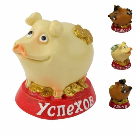 Фигурка Кабан полистоун 5,5*4*4см 18474/JC-9924 (8/360)