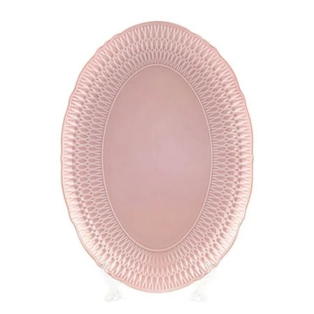 Блюдо 24см фарфор СОФИЯ РОЗОВАЯ овальное 0882990 Sofia LB07