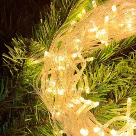 Гирлянда эл. 9,2м 100LED теплый белый, белый провод JC-16581 (100)