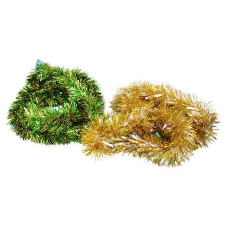 Мишура 2м 7,5см зеленая с золотом Г-291(80) Мишура 2м 7,5см зеленая с золотом Г-291(80)