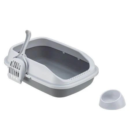 Лоток для кошек 41*29*14см пластик ПЕРВЫЙ капучино (9)