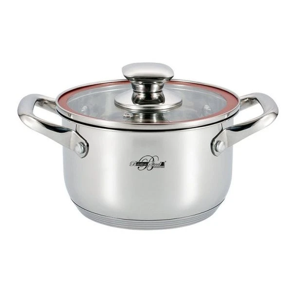 Кастрюля 1,8л нерж.сталь стекл.крышка 16см 5-ти шаговое термоаккум.дно Bohmann BS 2900-16 (6)