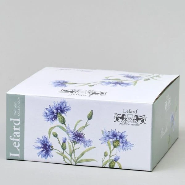 Чайный набор 2пр фарфор ВАСИЛЬКИ на 1 персону 330мл (18)