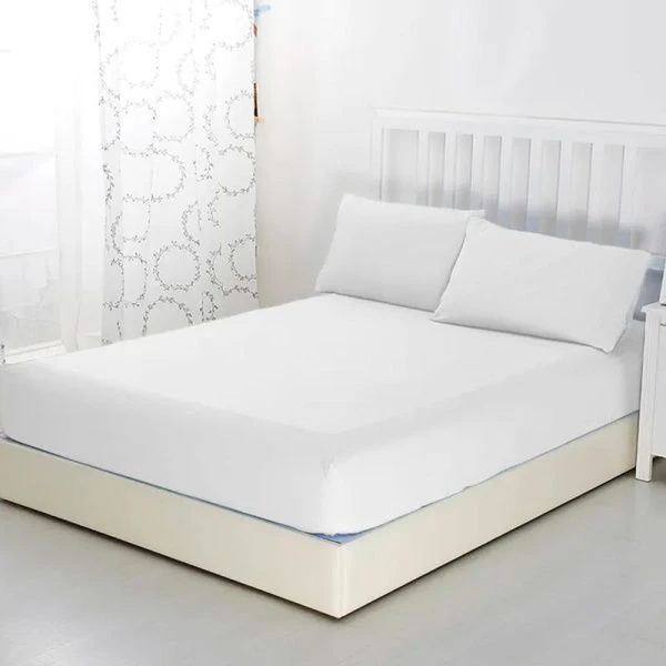 Простыня на резинке 120*200*20 трикотаж Белый