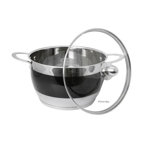 Набор кастрюль 4шт 2/2,7/3,6/5,9л нерж.сталь стекл.крышки арт.5765 (4) Набор кастрюль 4шт 2/2,7/3,6/5,9л нерж.сталь стекл.крышки арт.5765 (4)