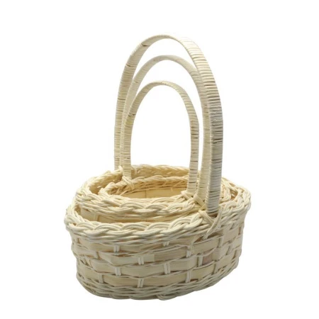 Корзина плетеная лоза набор 3шт. 28*18*8*28 01-93LOV/3 (1)