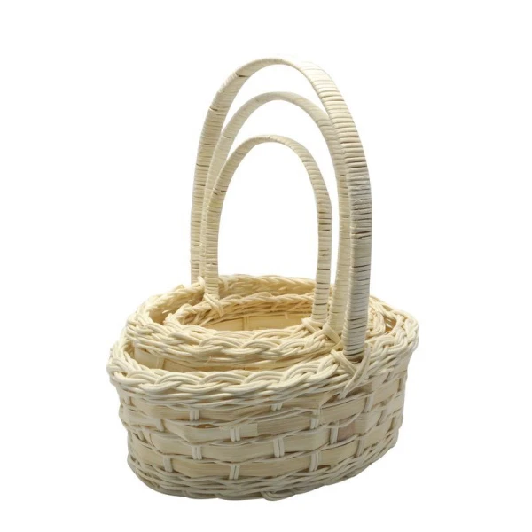 Корзина плетеная лоза набор 3шт. 28*18*8*28 01-93LOV/3 (1)