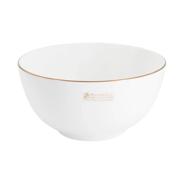 Салатник 650мл 15см фарфор КАШЕМИР ГОЛД белый с золотистым кантом MW583-EF0115 (12)