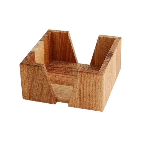 Салфетница № 3 14*14*7см бук (28)