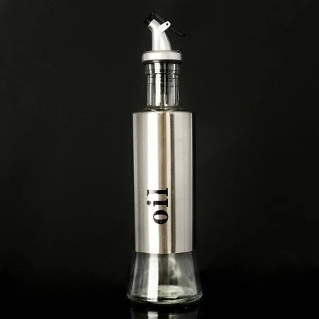 Бутылка для масла 400мл стекло с мет.дозатором YF-1028 (48)