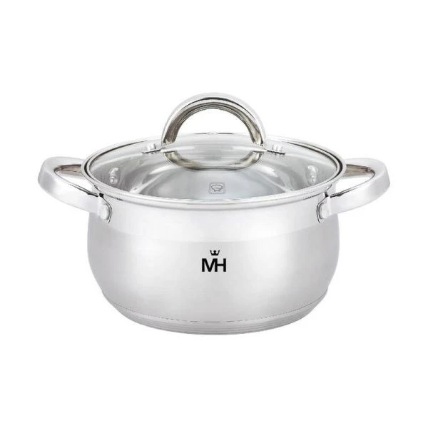 Кастрюля 6,1л h14,5см нерж.сталь стекл.крышка 24см индукция MercuryHaus MC-1628 Belly (6) Кастрюля 6,1л h14,5см нерж.сталь стекл.крышка 24см индукция MercuryHaus MC-1628 Belly (6)