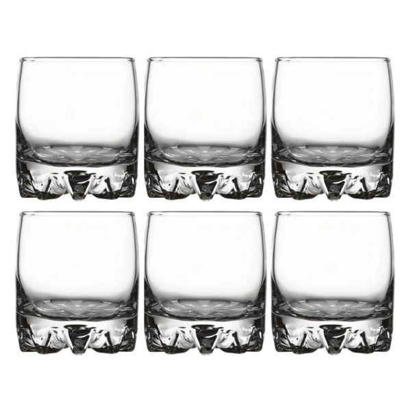 Стаканы для сока набор 6шт 200мл стекло СИЛЬВАНА (8)