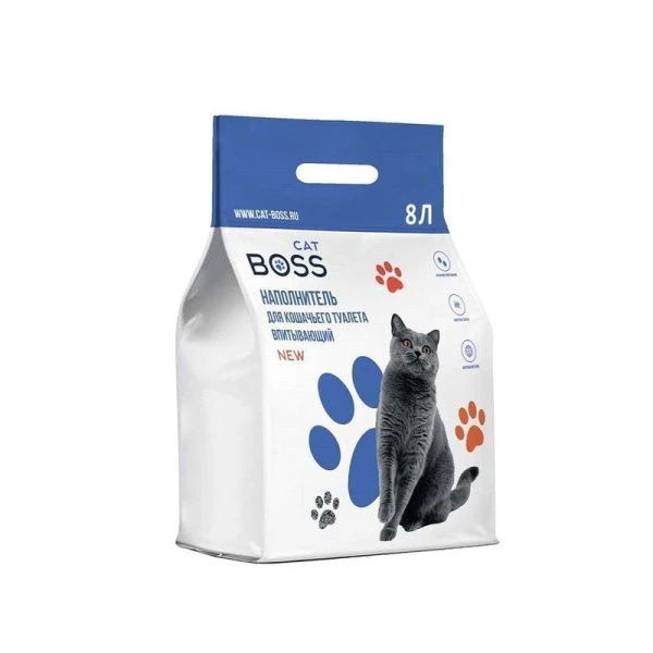 Наполнитель впит. для кошачьего туалета CatBoss 4кг (8л) (4)