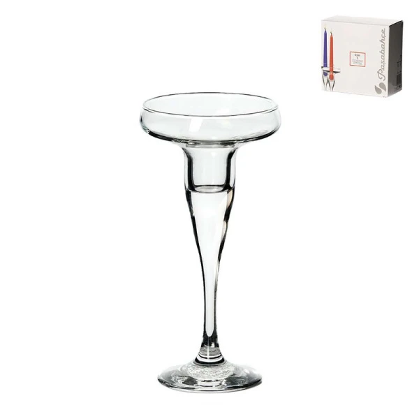 Подсвечники набор 2шт 17см стекло БЕЙСИК (8)